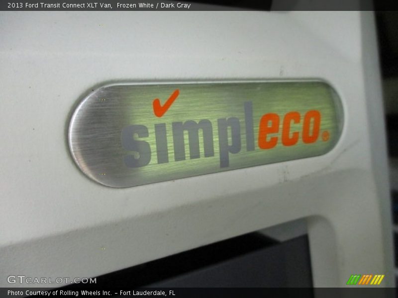 Frozen White / Dark Gray 2013 Ford Transit Connect XLT Van