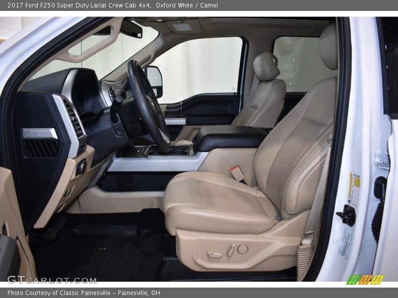 Oxford White / Camel 2017 Ford F250 Super Duty Lariat Crew Cab 4x4