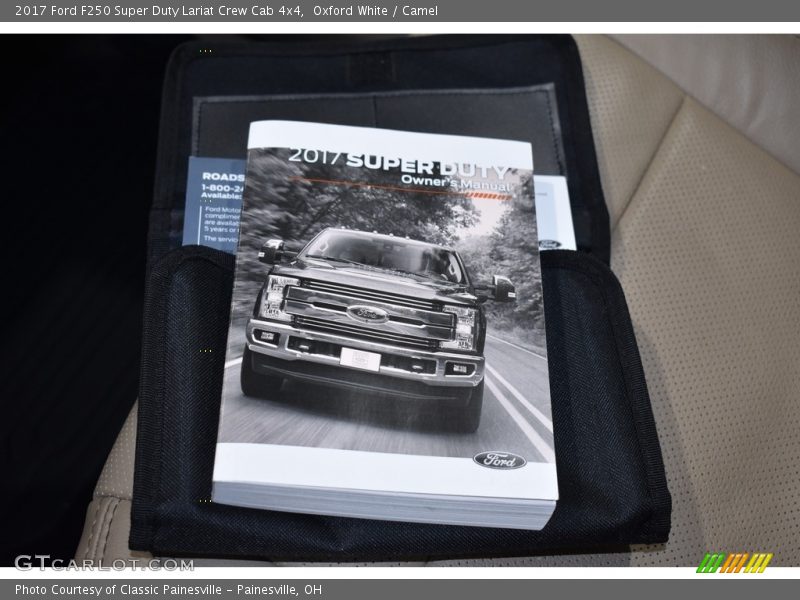 Oxford White / Camel 2017 Ford F250 Super Duty Lariat Crew Cab 4x4