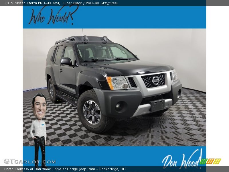 Super Black / PRO-4X Gray/Steel 2015 Nissan Xterra PRO-4X 4x4