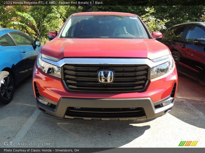 Radiant Red Metallic II / Black 2021 Honda Ridgeline RTL-E AWD