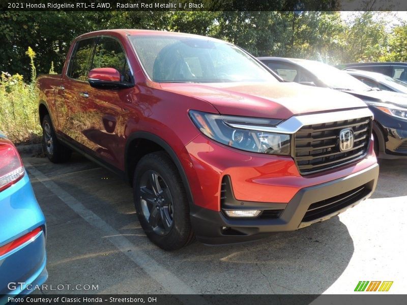 Radiant Red Metallic II / Black 2021 Honda Ridgeline RTL-E AWD