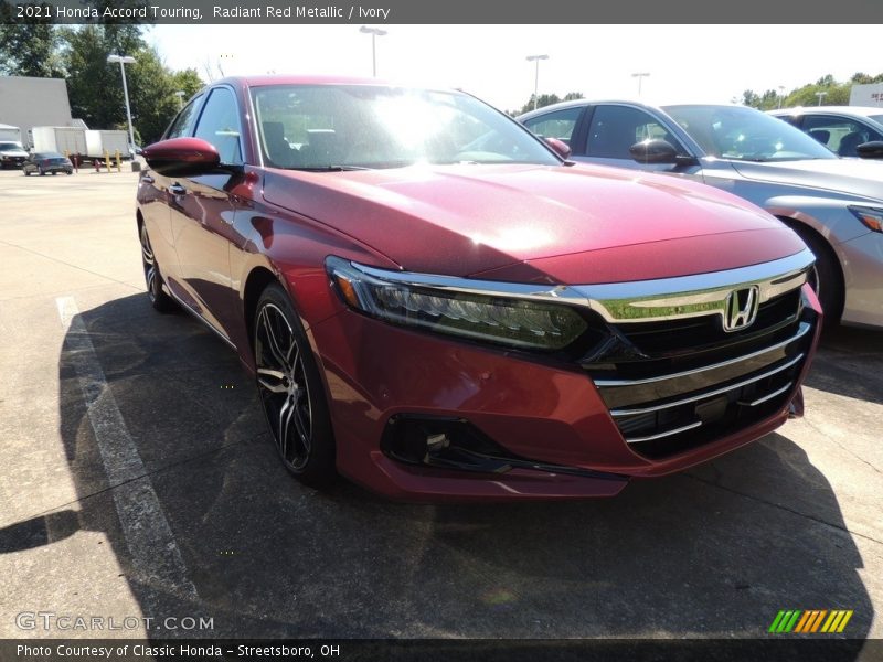 Radiant Red Metallic / Ivory 2021 Honda Accord Touring