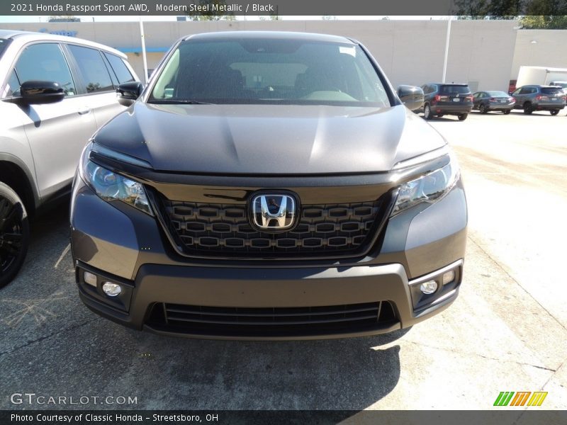 Modern Steel Metallic / Black 2021 Honda Passport Sport AWD