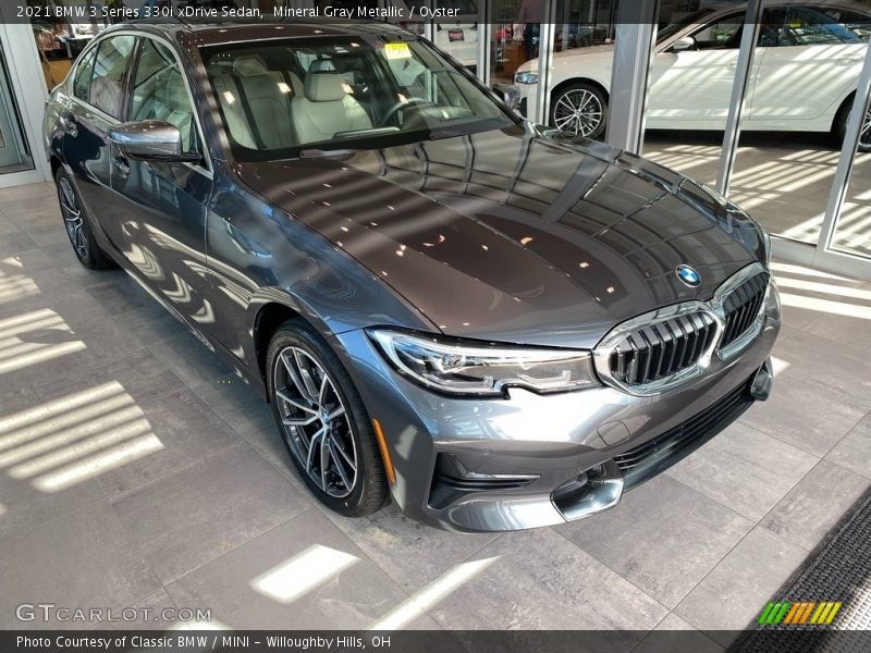 Mineral Gray Metallic / Oyster 2021 BMW 3 Series 330i xDrive Sedan