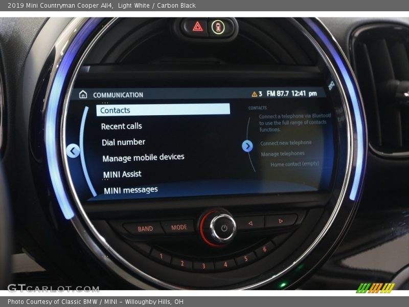 Light White / Carbon Black 2019 Mini Countryman Cooper All4
