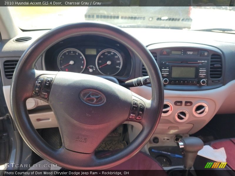 Charcoal Gray / Gray 2010 Hyundai Accent GLS 4 Door