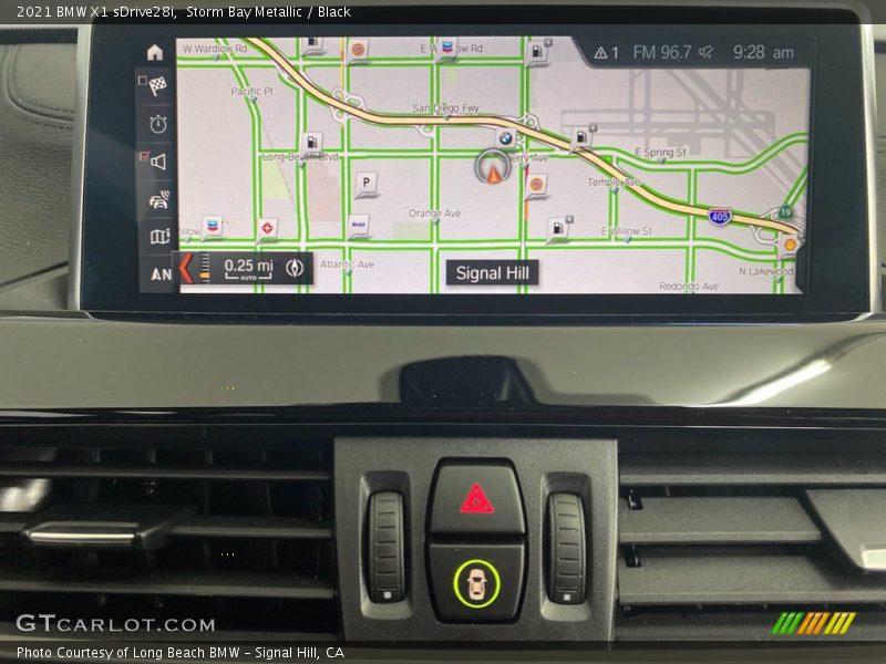 Navigation of 2021 X1 sDrive28i