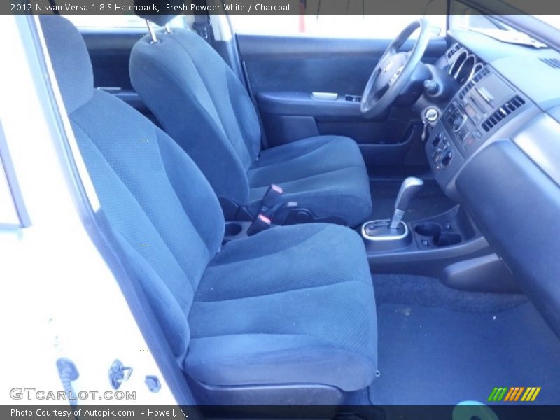 Fresh Powder White / Charcoal 2012 Nissan Versa 1.8 S Hatchback