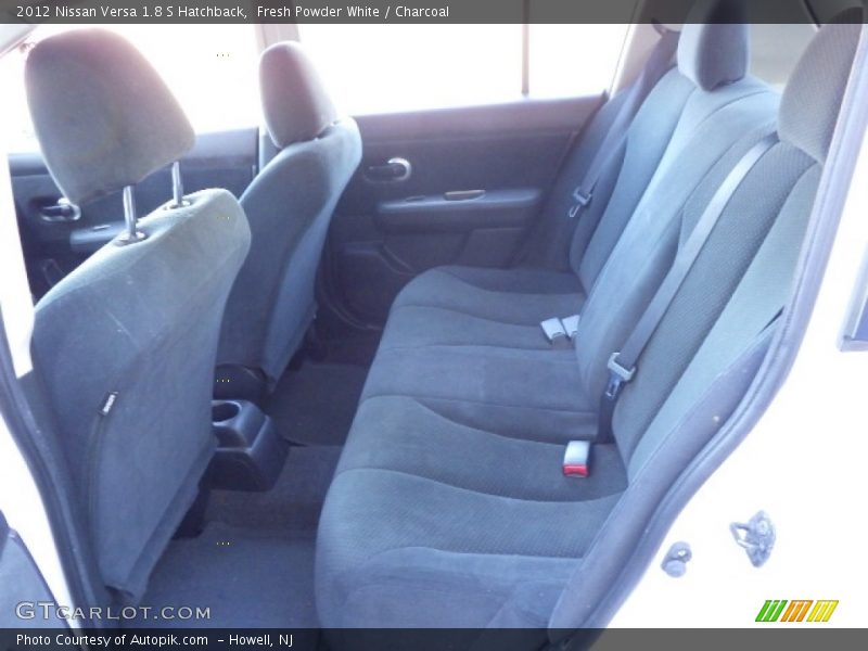 Fresh Powder White / Charcoal 2012 Nissan Versa 1.8 S Hatchback