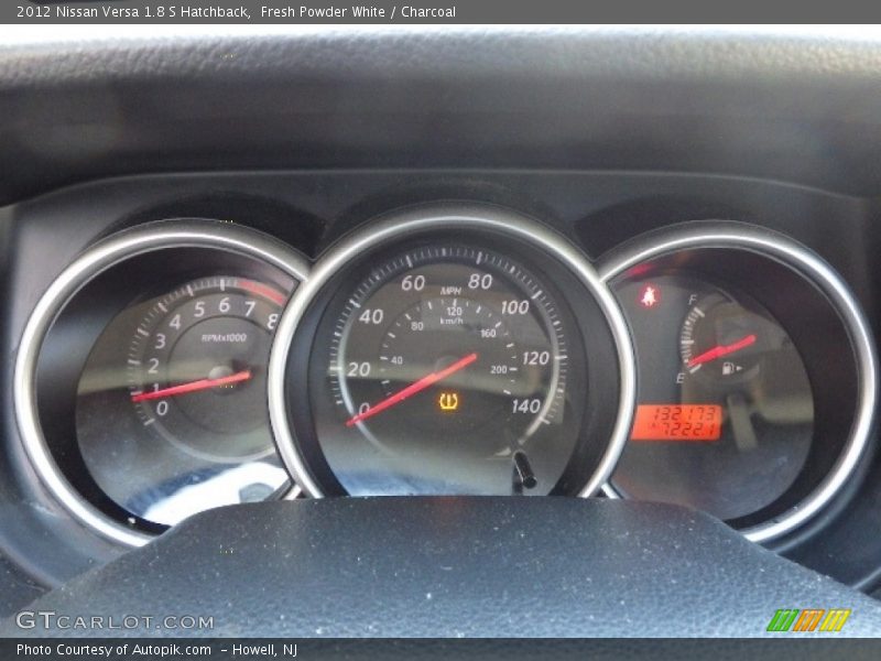 Fresh Powder White / Charcoal 2012 Nissan Versa 1.8 S Hatchback