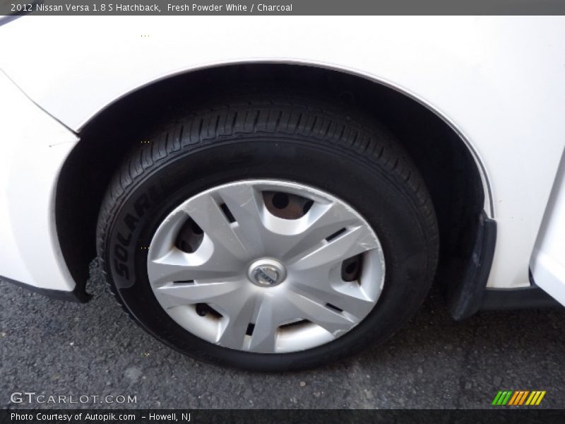 Fresh Powder White / Charcoal 2012 Nissan Versa 1.8 S Hatchback
