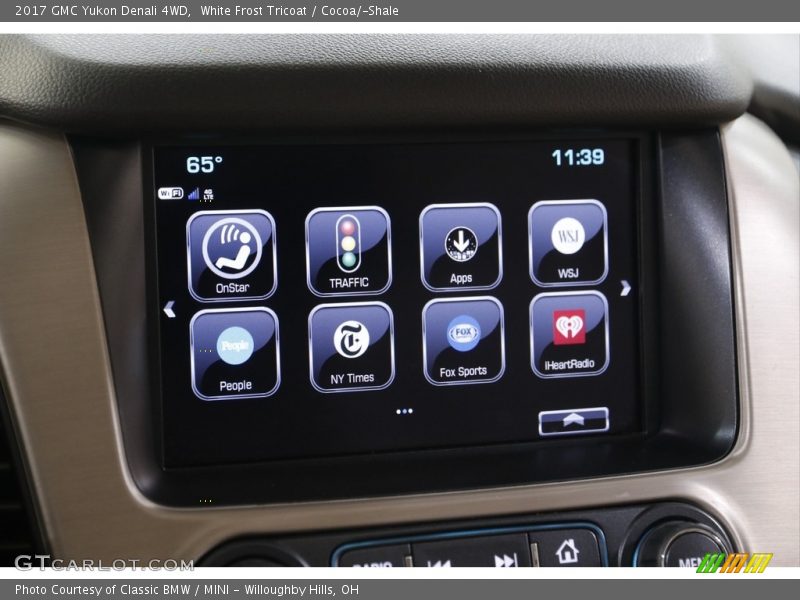 White Frost Tricoat / Cocoa/­Shale 2017 GMC Yukon Denali 4WD