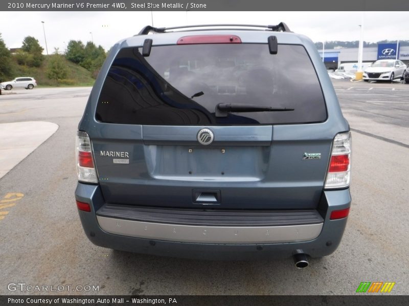 Steel Blue Metallic / Stone 2010 Mercury Mariner V6 Premier 4WD