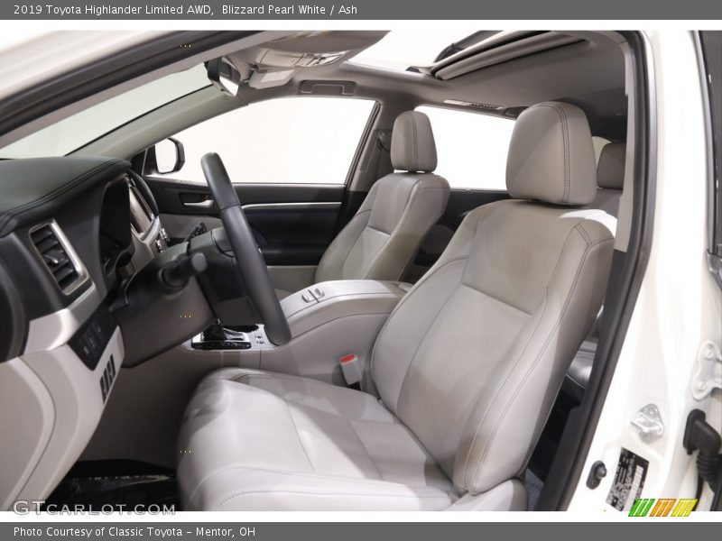 Blizzard Pearl White / Ash 2019 Toyota Highlander Limited AWD