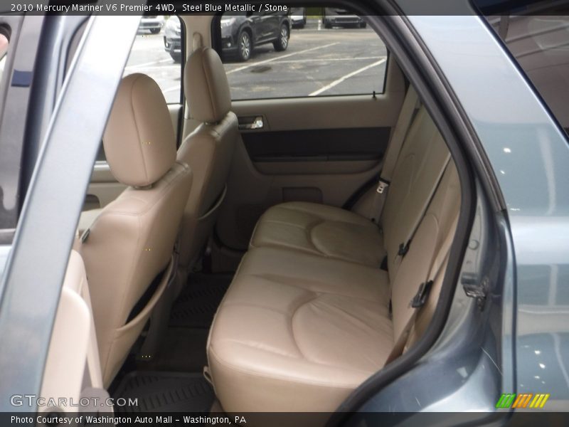Steel Blue Metallic / Stone 2010 Mercury Mariner V6 Premier 4WD
