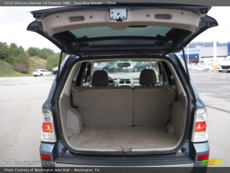 Steel Blue Metallic / Stone 2010 Mercury Mariner V6 Premier 4WD