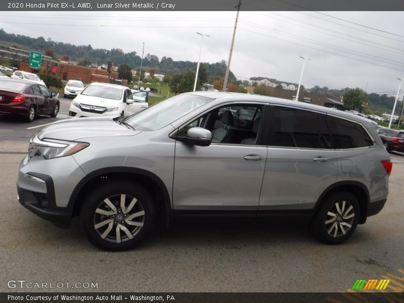 Lunar Silver Metallic / Gray 2020 Honda Pilot EX-L AWD