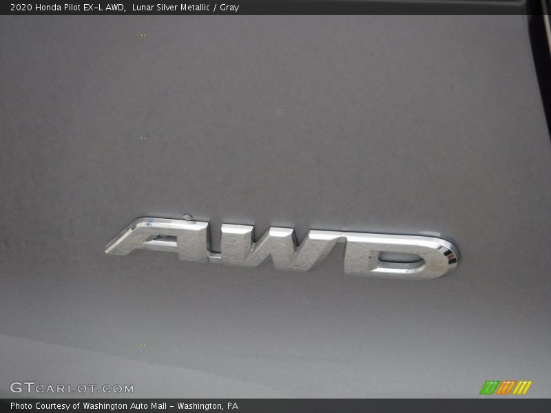 Lunar Silver Metallic / Gray 2020 Honda Pilot EX-L AWD