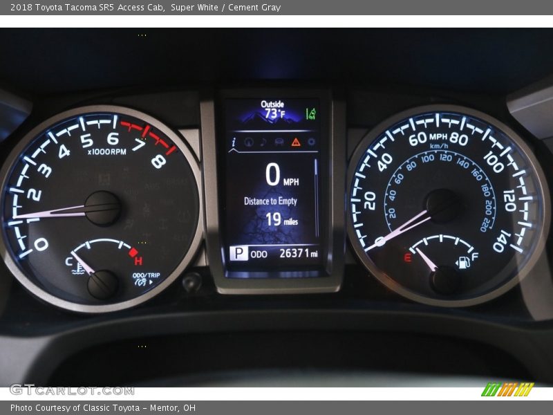 Super White / Cement Gray 2018 Toyota Tacoma SR5 Access Cab