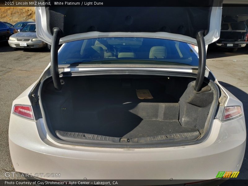 White Platinum / Light Dune 2015 Lincoln MKZ Hybrid