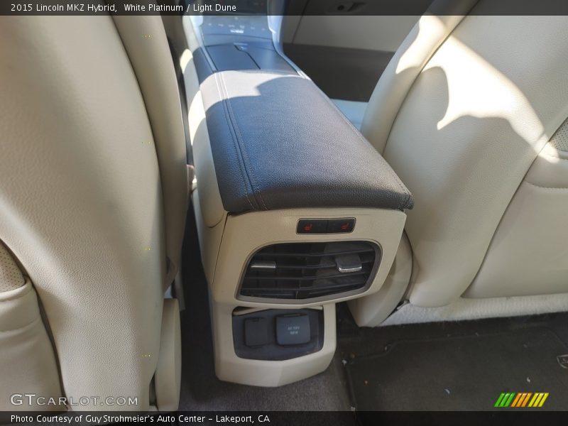 White Platinum / Light Dune 2015 Lincoln MKZ Hybrid