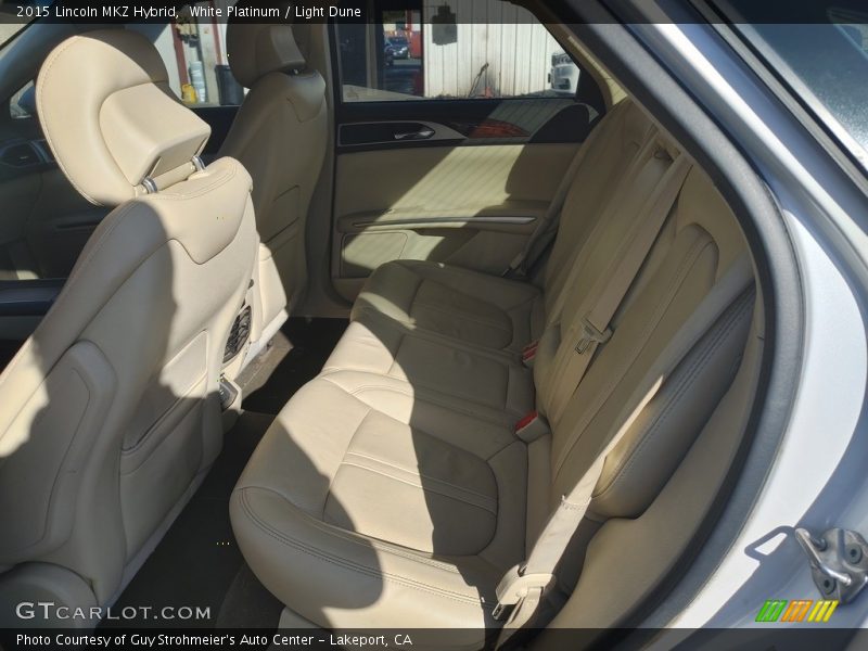 White Platinum / Light Dune 2015 Lincoln MKZ Hybrid