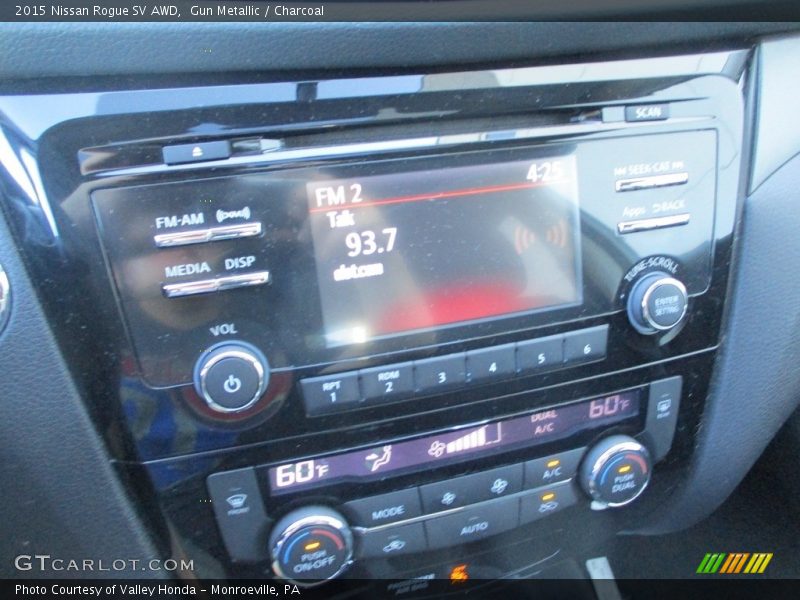 Gun Metallic / Charcoal 2015 Nissan Rogue SV AWD