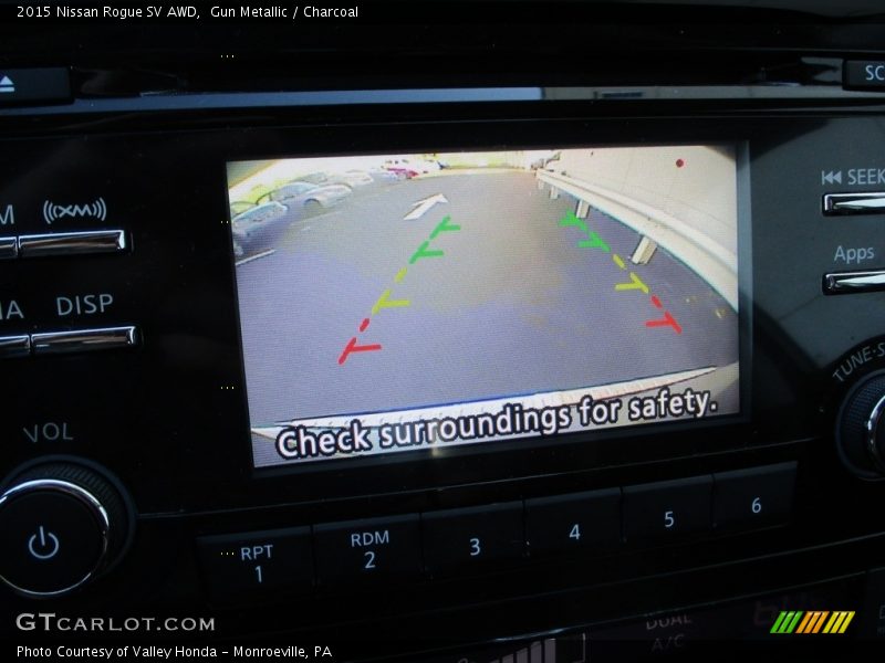 Gun Metallic / Charcoal 2015 Nissan Rogue SV AWD