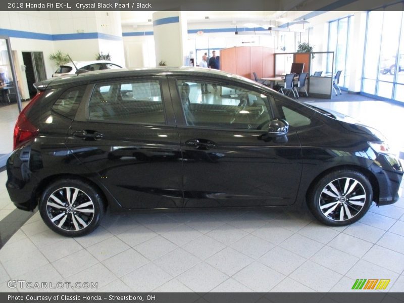 Crystal Black Pearl / Black 2018 Honda Fit EX-L