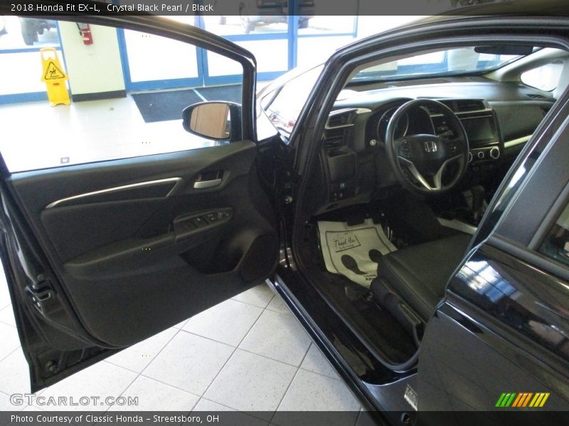 Crystal Black Pearl / Black 2018 Honda Fit EX-L