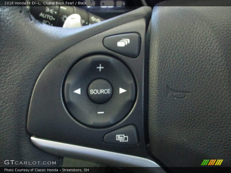 Crystal Black Pearl / Black 2018 Honda Fit EX-L