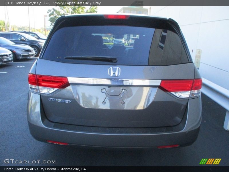 Smoky Topaz Metallic / Gray 2016 Honda Odyssey EX-L
