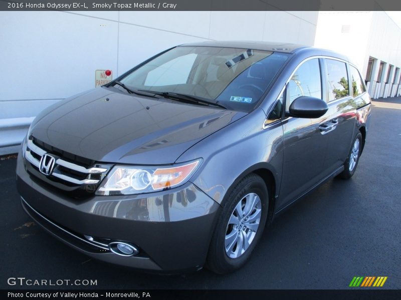 Smoky Topaz Metallic / Gray 2016 Honda Odyssey EX-L