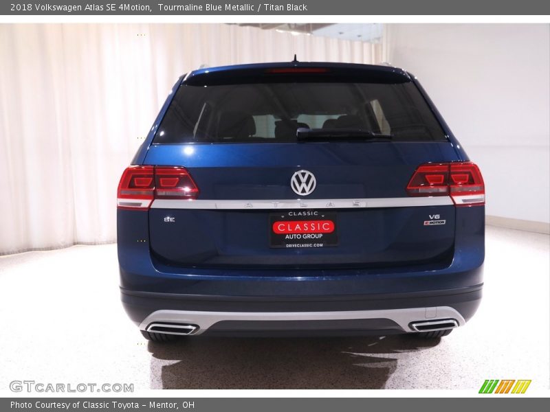 Tourmaline Blue Metallic / Titan Black 2018 Volkswagen Atlas SE 4Motion