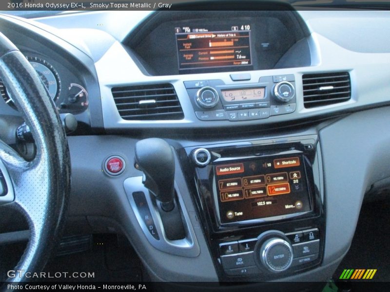 Smoky Topaz Metallic / Gray 2016 Honda Odyssey EX-L