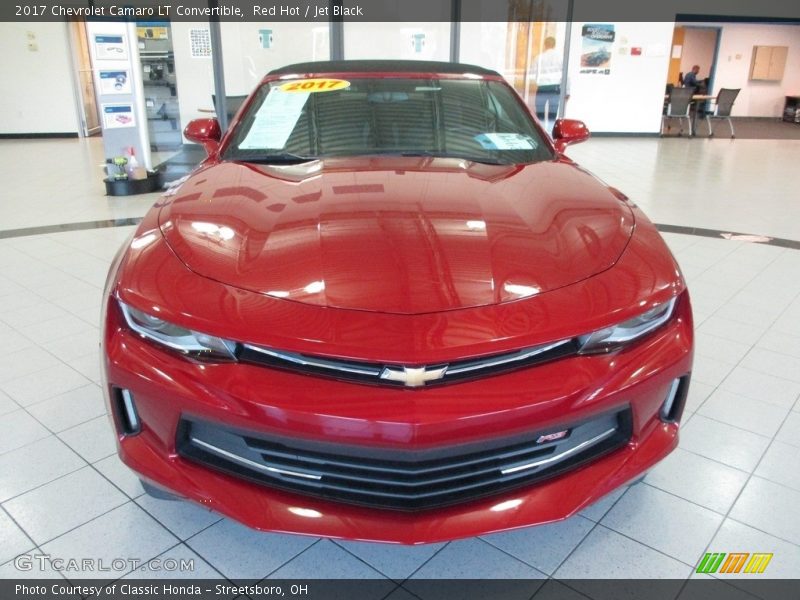 Red Hot / Jet Black 2017 Chevrolet Camaro LT Convertible
