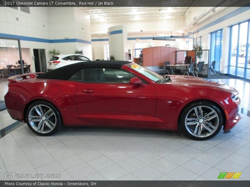 Red Hot / Jet Black 2017 Chevrolet Camaro LT Convertible