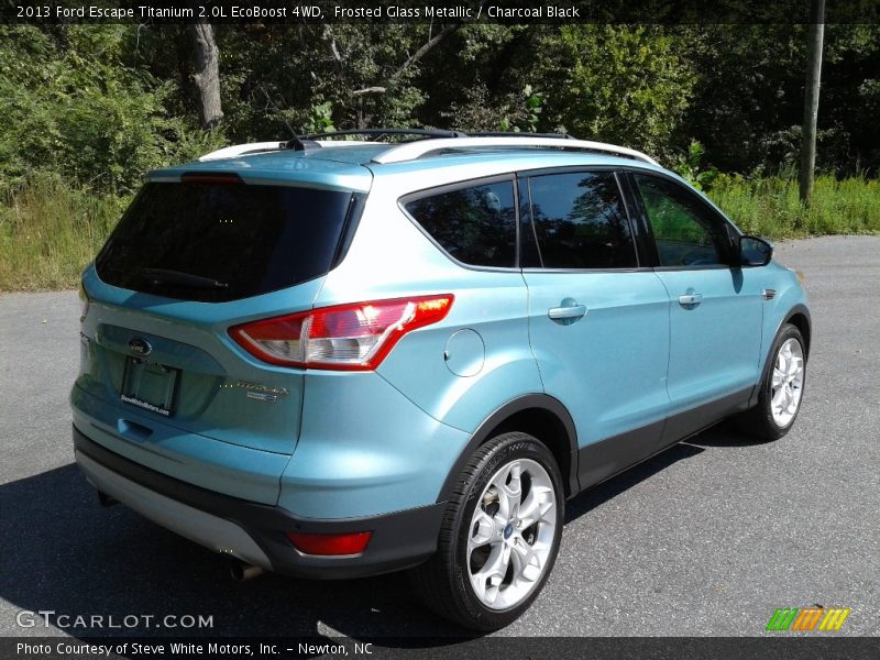 Frosted Glass Metallic / Charcoal Black 2013 Ford Escape Titanium 2.0L EcoBoost 4WD