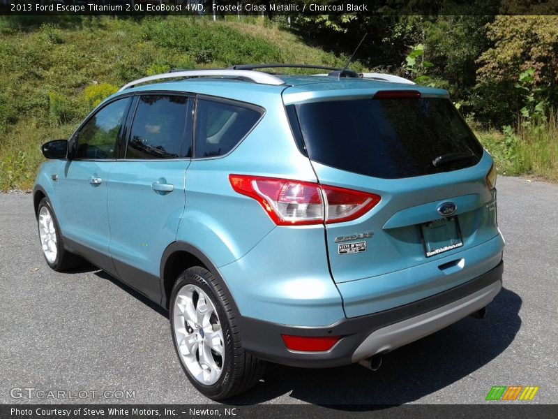 Frosted Glass Metallic / Charcoal Black 2013 Ford Escape Titanium 2.0L EcoBoost 4WD