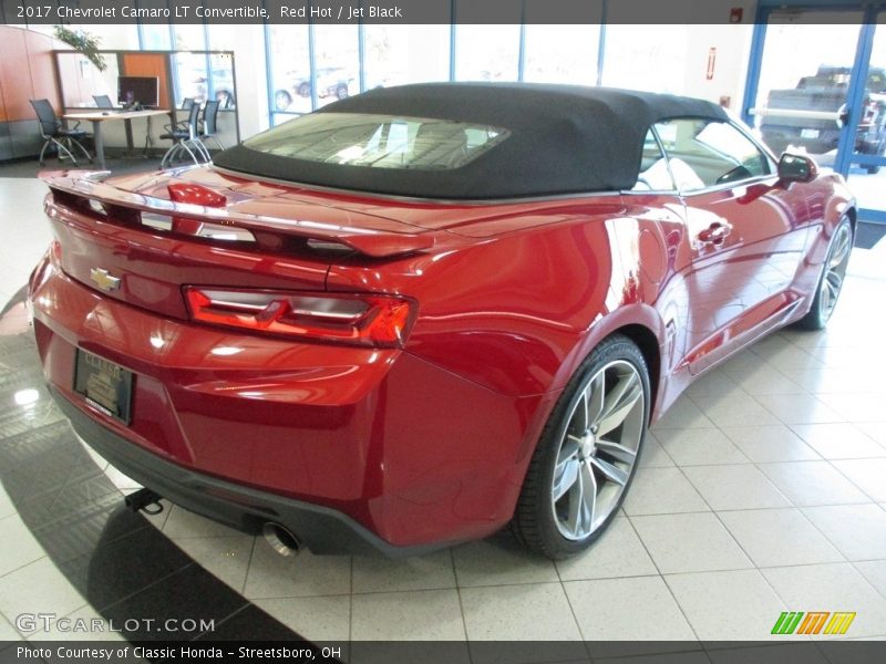 Red Hot / Jet Black 2017 Chevrolet Camaro LT Convertible