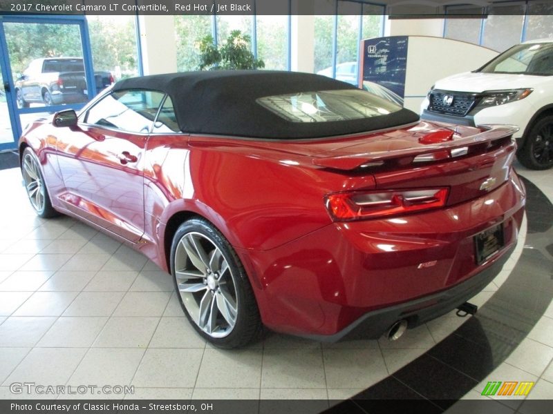 Red Hot / Jet Black 2017 Chevrolet Camaro LT Convertible