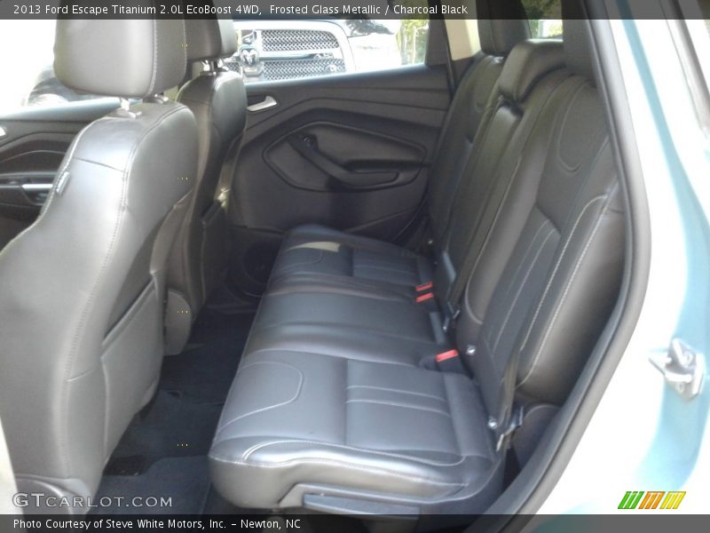 Frosted Glass Metallic / Charcoal Black 2013 Ford Escape Titanium 2.0L EcoBoost 4WD