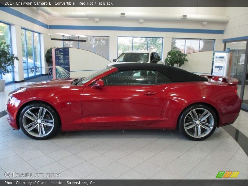 Red Hot / Jet Black 2017 Chevrolet Camaro LT Convertible