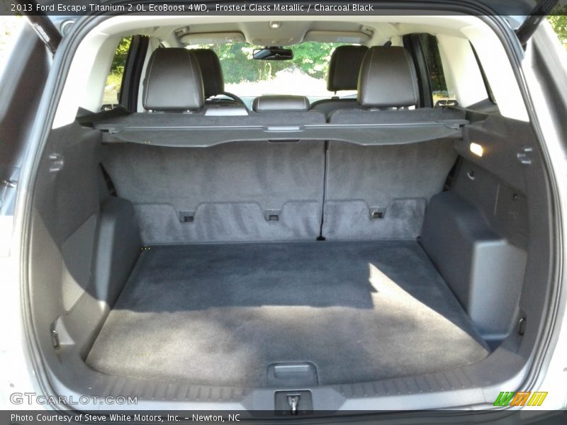 Frosted Glass Metallic / Charcoal Black 2013 Ford Escape Titanium 2.0L EcoBoost 4WD