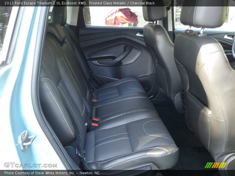 Frosted Glass Metallic / Charcoal Black 2013 Ford Escape Titanium 2.0L EcoBoost 4WD