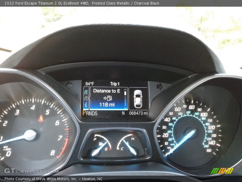 Frosted Glass Metallic / Charcoal Black 2013 Ford Escape Titanium 2.0L EcoBoost 4WD