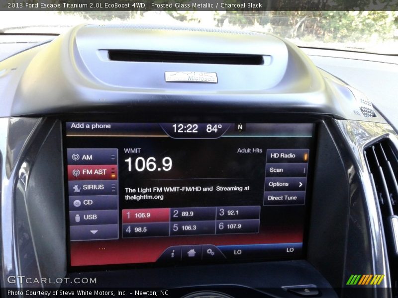 Frosted Glass Metallic / Charcoal Black 2013 Ford Escape Titanium 2.0L EcoBoost 4WD