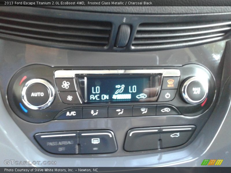 Frosted Glass Metallic / Charcoal Black 2013 Ford Escape Titanium 2.0L EcoBoost 4WD