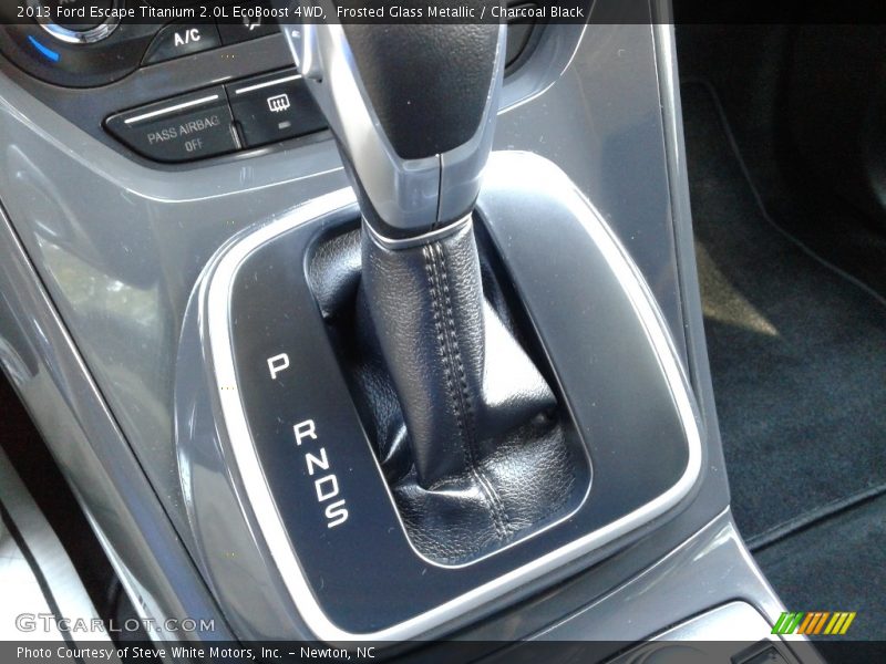Frosted Glass Metallic / Charcoal Black 2013 Ford Escape Titanium 2.0L EcoBoost 4WD